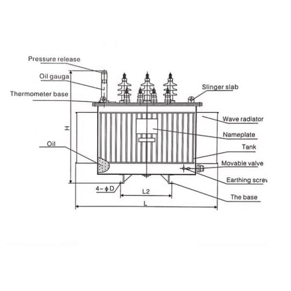 3 phase power transformer 125
