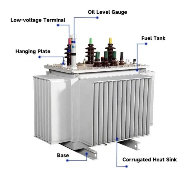 Máy biến áp phẳng công suất cao ngâm dầu ba pha 4000kva dành cho điện 14 máy biến áp điện 3 pha